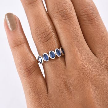 D'Joy Kyanit Ring 925 Silber platiniert (Gr&ouml;&szlig;e 18.00) ca. 1,63 ct