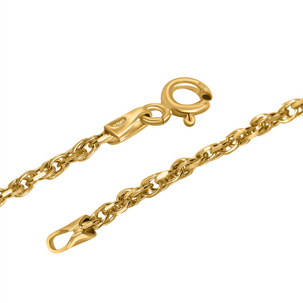 Seilkette 45 cm in vergoldetem 925 Silber image number 3