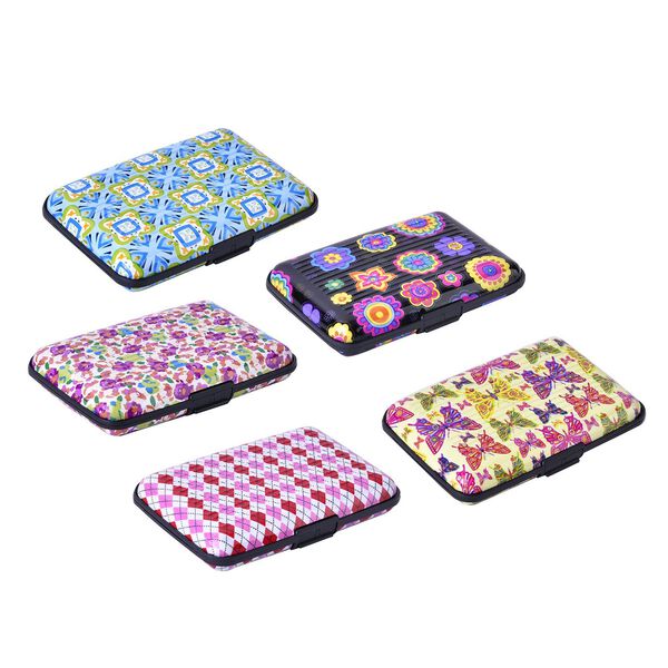 5er Set - RFID geschützte Aluminium-Kartenhüllen, einfarbig image number 8