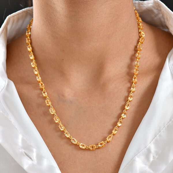 EverTrue Citrin 45cm Halskette - 22,49 ct. image number 3