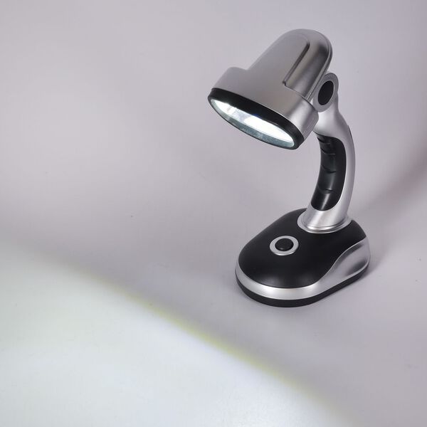 Multifunktionale LED Tischlampe, Silber image number 2