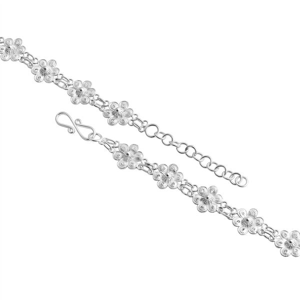 DJoy Royal Bali Kollektion - 925 Silber Tarakashi Halskette ca. 45 cm ca. 17,65g image number 4