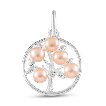 Rosa S&uuml;&szlig;wasserperlen-Anh&auml;nger, 925 Silber