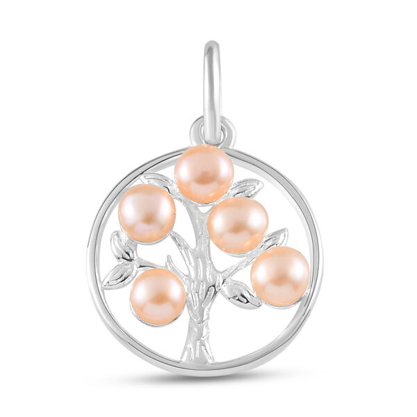 Rosa S&uuml;&szlig;wasserperlen-Anh&auml;nger, 925 Silber