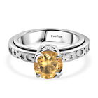 EVER TRUE AA Citrin Ring Nickelfreies Messing (Größe 19.00) ca. 1,91 ct