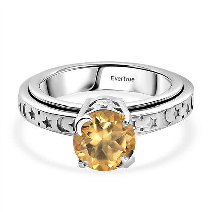 EVER TRUE AA Citrin Ring Nickelfreies Messing (Gr&ouml;&szlig;e 19.00) ca. 1,91 ct