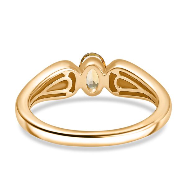 AA Natürlicher goldener Tansanit Ring - 0,42 ct. image number 5