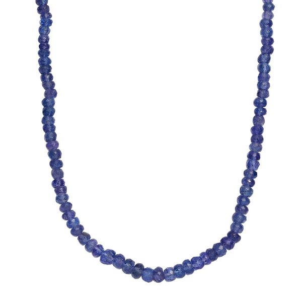 AAA Tansanit 45cm Halskette in 585 Gold - 90 ct.
