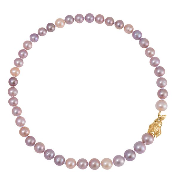 9-12mm mehrfarbige Edison Perle und nat&uuml;rliche Chromdiopsid-Halskette, 50cm image number 7