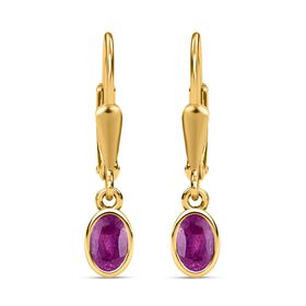 Ilakaka rosa Saphir (Fissure gefüllt) Ohrringe - 1,47 ct.