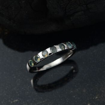 D joy Alexandrit Ring 925 Silber rhodiniert (Gr&ouml;&szlig;e 17.00) ca. 0.67 ct