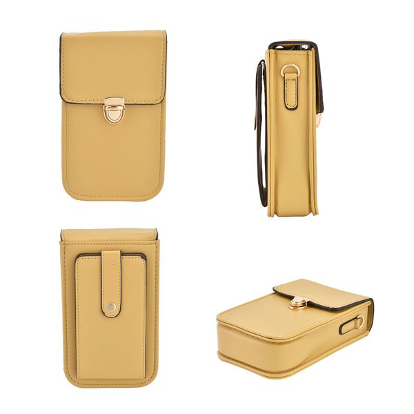 Crossbody Tasche mit RFID Schutz, Senfgelb image number 4