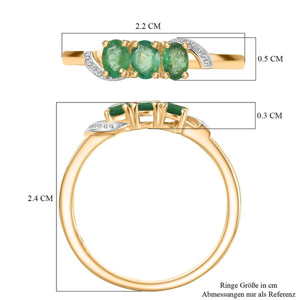 AA Smaragd Ring - 0,47 ct. image number 6