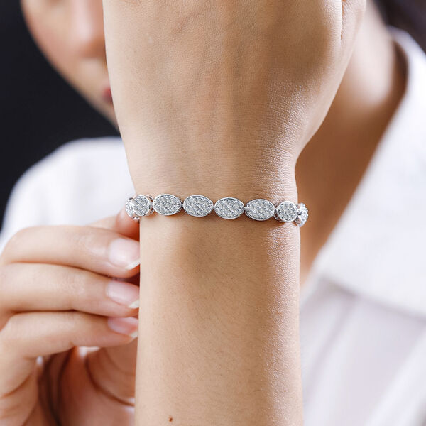 Moissanit Armband, ca. 19 cm, ca. 7.85 ct image number 6