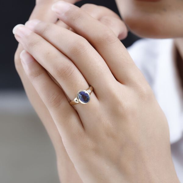 AAA Pfau Tansanit und Diamant Ring - 2,60 ct. image number 9