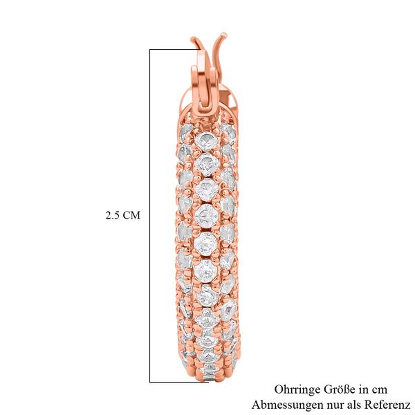 Weiße Zirkonia-Creolen - 15 ct. image number 5