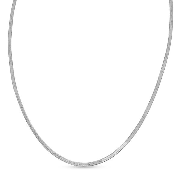 Italienische Fischgrät-Kette, ca. 50 cm, 925 Silber image number 0