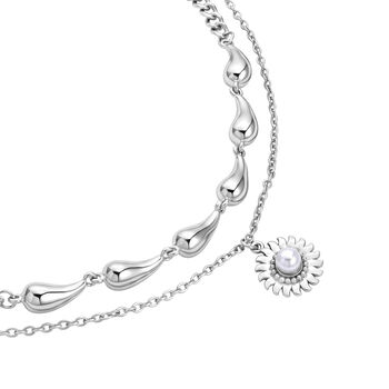 Glasperle Halskette ca. 50 cm + 5 cm Extender