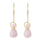 Rosenquarz Ohrringe, goldfarben 39.00 ct
