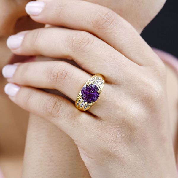 AA Marokkanischer Amethyst und Zirkon Ring - 5,70 ct. image number 3