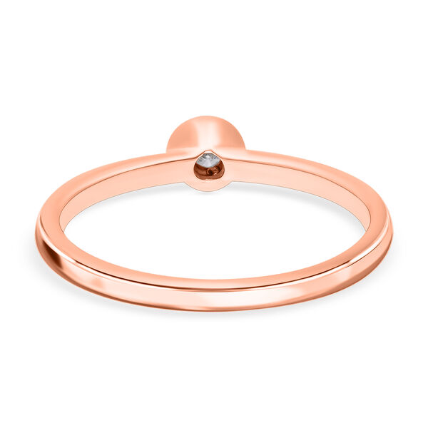 I2 Diamant Solit&auml;r Ring in Silber mit Ros&eacute;gold Vermeil image number 6