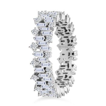 LUXURIANT DIAMOND - Lab Grown Diamant SI-GH SGL zertifiziert Ring, 925 Silber rhodiniert (Gr&ouml;&szlig;e 17.00) ca. 1,00 ct