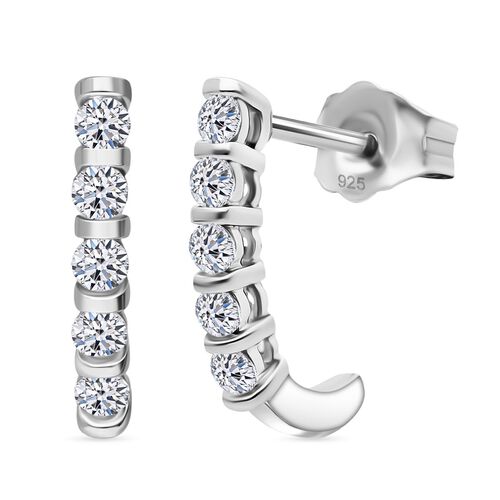 LUXURIANT DIAMOND- SI Labor Diamant Ohrringe, 925 Silber rhodiniert - 0,30 ct. image number 0