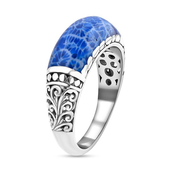 Royal Bali Kollektion- Blauer Koralle-Ring - 4 ct. image number 3