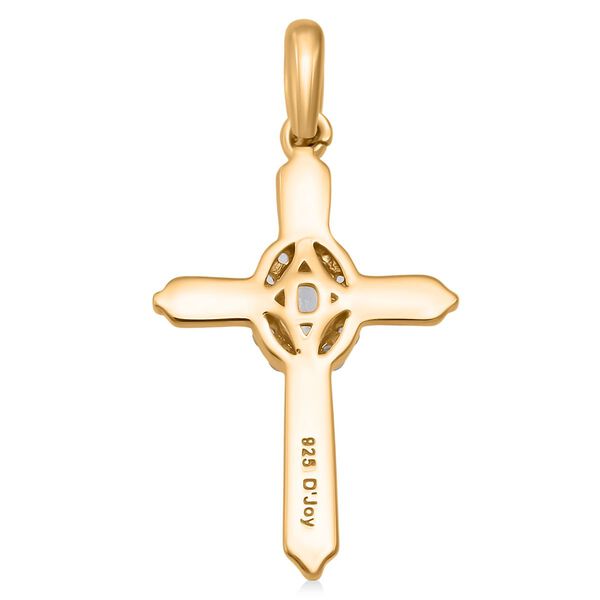 D'Joy AA blauer und wei&szlig;er Zirkon Anh&auml;nger - 0,50 ct. image number 4