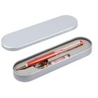 3er Set - Notizbuch mit Einband aus 100% echtem Leder, Kugelschreiber und Schlüsselanhänger gefüllt mit echtem Pfirsich Opal image number 5