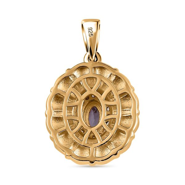 AA Tansanit und Zirkon Anh&auml;nger - 0,41 ct. image number 4