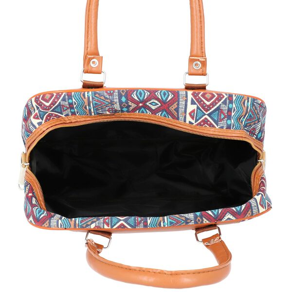 Boho Stil Handtasche, Blau und Mehrfarbig image number 5