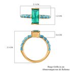 Smaragd Triplett Quarz Ring - 1,84 ct. image number 6