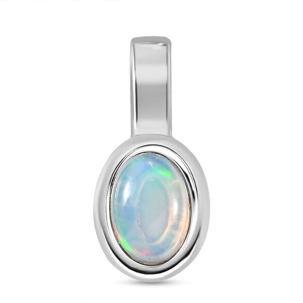 AA Nat&uuml;rliches, &auml;thiopisches Welo Opal Schmuckset, 925 Silber rhodiniert - 1,61 ct. image number 8