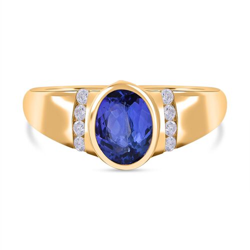 AA Tansanit und Moissanit Ring - 1,09 ct. image number 0
