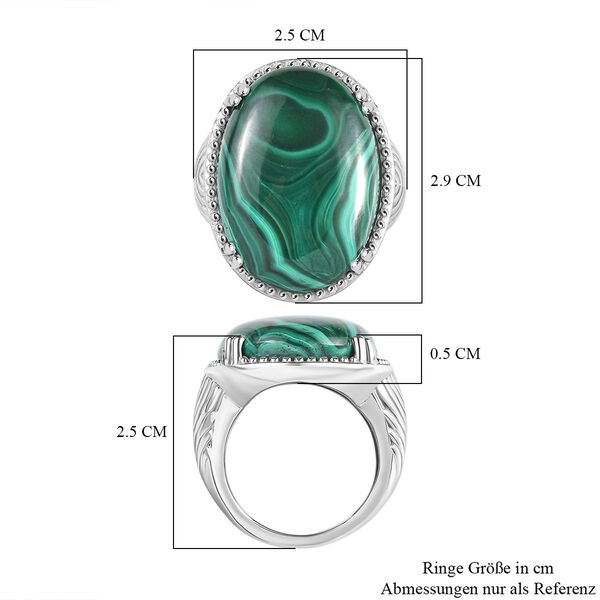 Malachit Ring - 30,11 ct. image number 6