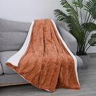 Luxus Decke aus Kunstfell, Gr&ouml;&szlig;e 150x200 cm, Hellbraun