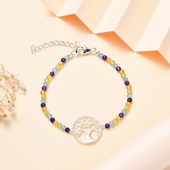 Multi-Edelstein Armband, 16,5 cm - 18.20 ct.