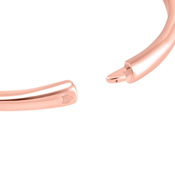 Wei&szlig;er Zirkonia-Armreif in Ros&eacute;goldton, 19 cm - 5 ct. image number 5