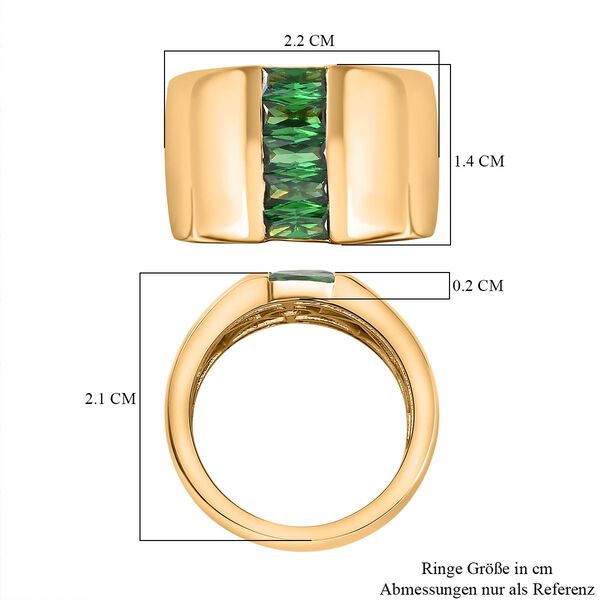 Gr&uuml;ner Zirkonia-Ring - 1,66 ct. image number 6