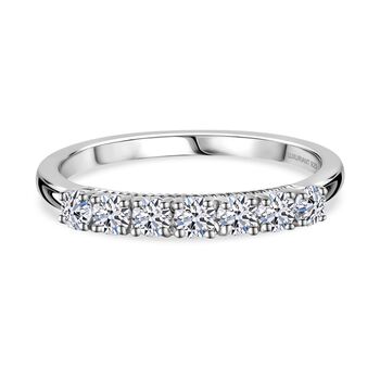 LUXURIANT SI-GH Labor Diamant Ring, 925 Silber rhodiniert - 0,50 ct.