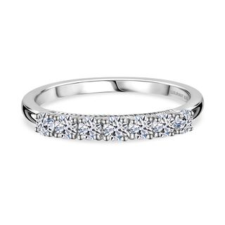 Lab Grown Diamant SI-GH Ring 925 Silber rhodiniert (Größe 17.00) ca. 0,50 ct Lab Grown Diamant SI-GH Ring 925 Silber rhodiniert (Größe 17.00) ca. 0,50 ct