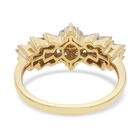 Diamant zertifiziert I1 G-H Ballerina Ring 585 Gelbgold image number 4