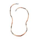 Mehrfarbig Mondstein Halskette 50 cm Lange 925 Silber platiniert ca. 65,39 ct