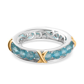 EverTrue AA blauer Apatit Ring - 3,88 ct.