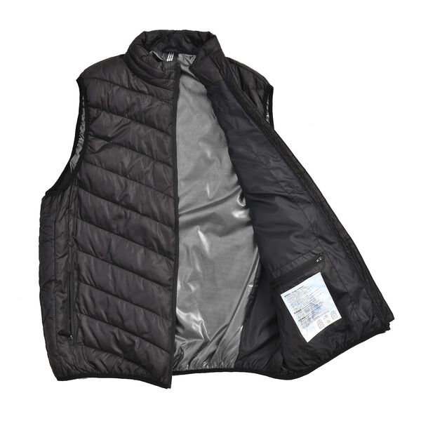 Beheizbare Weste mit 4 Heizzonen, inkl 5000Mah Solar Powerbank, Schwarz image number 3