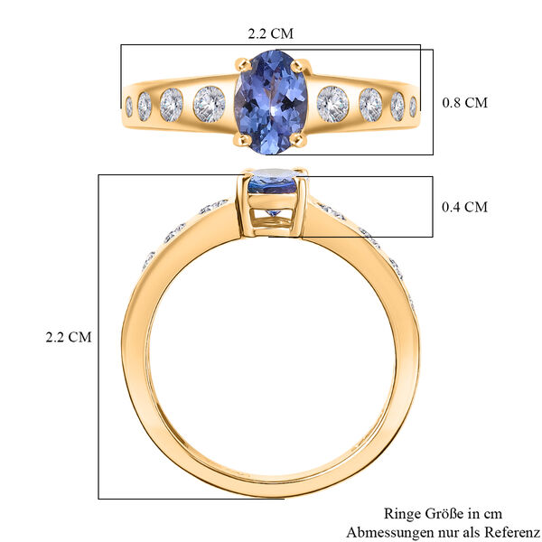 D'Joy Tansanit und Zirkon Ring - 1,17 ct. image number 6
