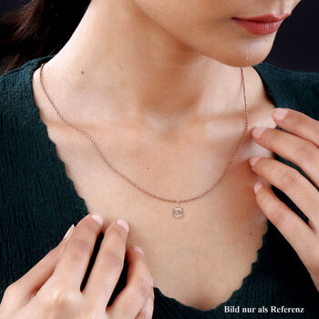 Nat&uuml;rlicher Champagner Diamant-Anh&auml;nger mit 50cm Kette - 0,50 ct.