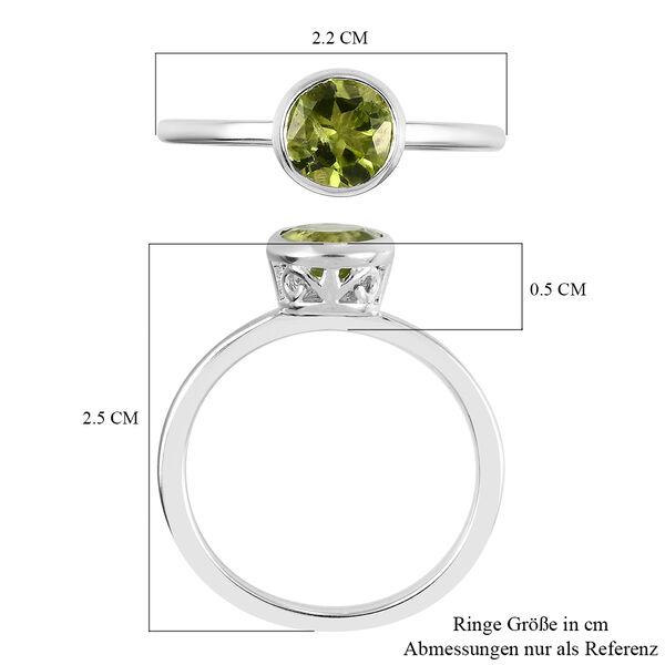 Natürlicher Peridot-Ring, 925 Silber  ca. 0,88 ct image number 7