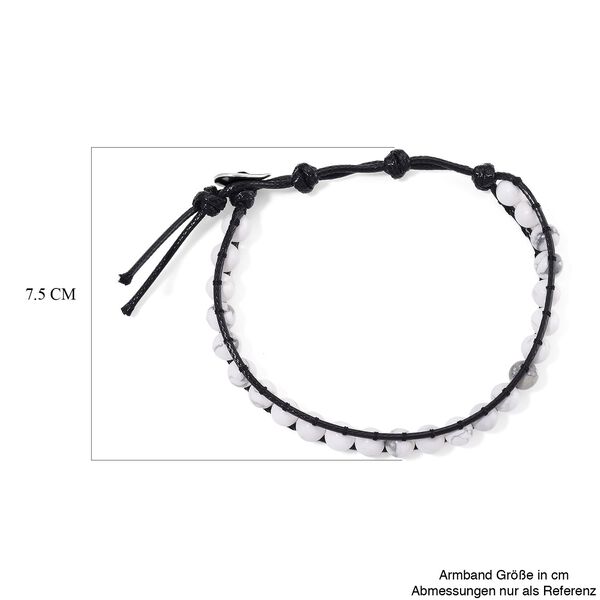 Flexibles weißes Howlith Armband - 35 ct. image number 5